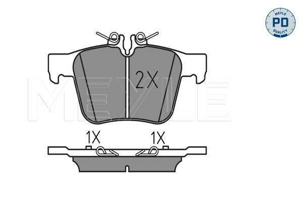MEYLE 025 253 5416/PD - Комплект тормозных колодок, дисковый тормоз MEYLE-PD: Advanced performance and design.