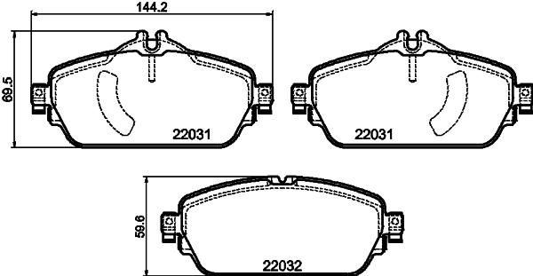 TEXTAR 2203106 - Тормозные колодки 