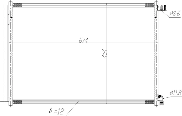 HART 621 648 - Радиатор кондиционера