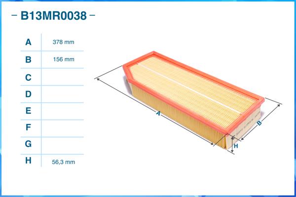CWORKS B13MR0038 - Воздушный фильтр