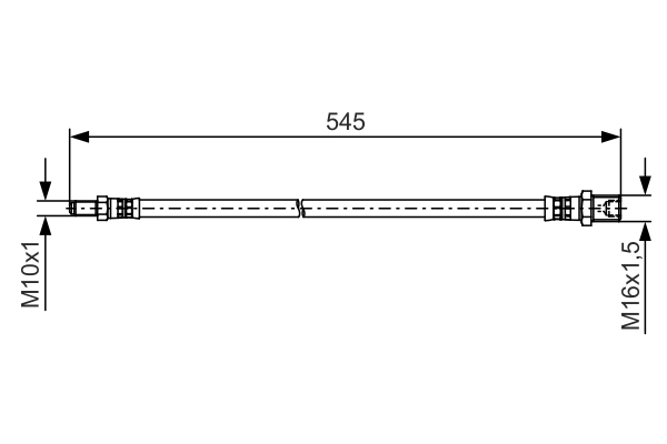 BOSCH 1 987 481 507 - Тормозные шланги