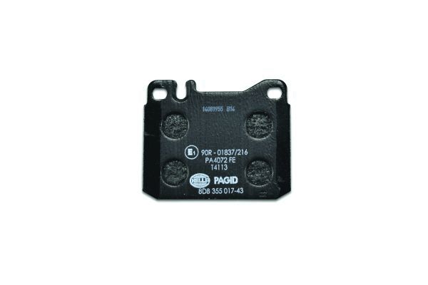 HELLA 8DB 355 017-431 - Тормозные колодки 