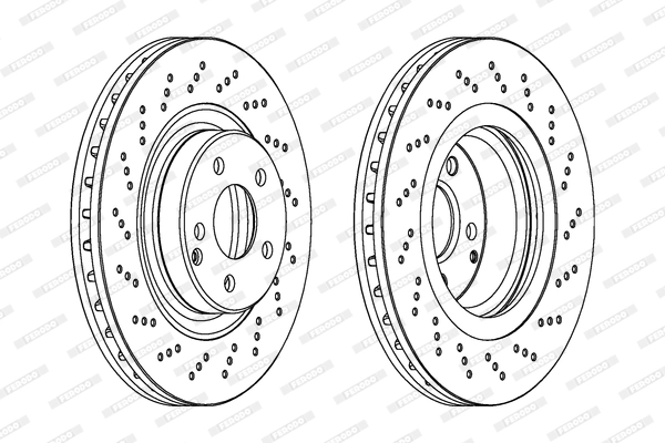 FERODO DDF1458C-1 - Тормозной диск PREMIER Coat+ disc