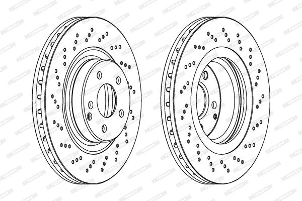 FERODO DDF1458 - Тормозной диск PREMIER