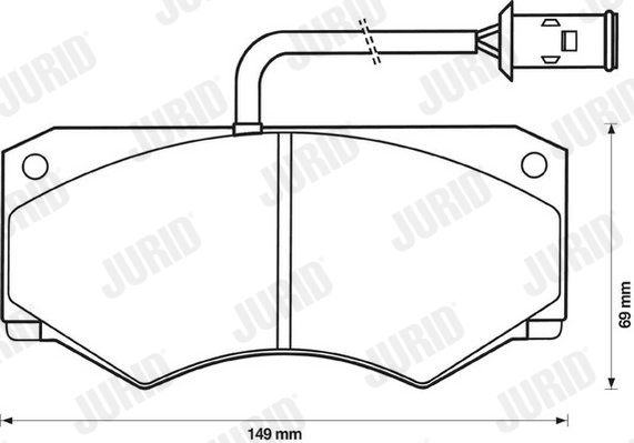 JURID 571419J - Тормозные колодки 