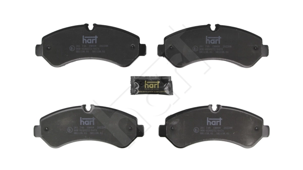 HART 261 746 - Комплект тормозных колодок, дисковый тормоз PREMIUM LINE
