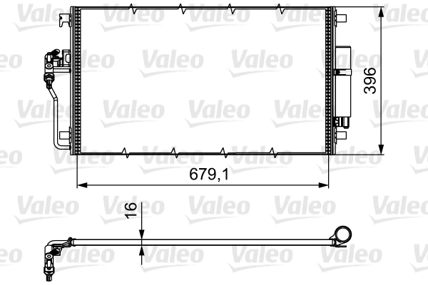 VALEO 814374 - Радиатор кондиционера