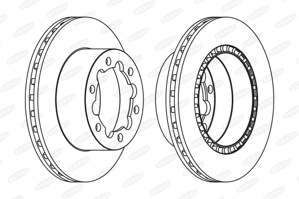 BERAL BCR312A - Тормозные диски