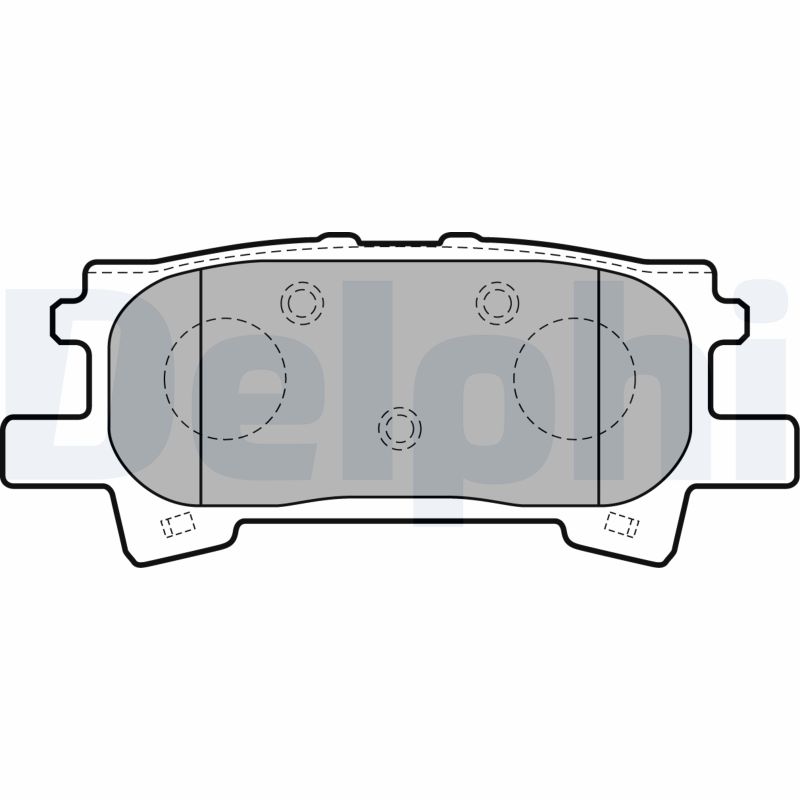 DELPHI LP1820 - Тормозные колодки 