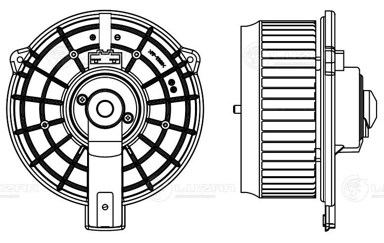 LUZAR LFh 1933 - Моторчик печки