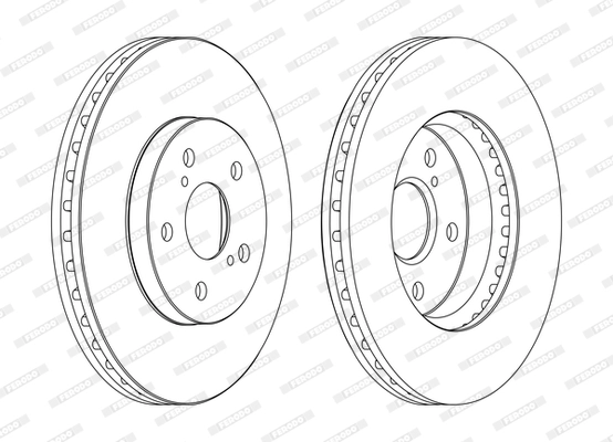 FERODO DDF1446C - Тормозной диск PREMIER