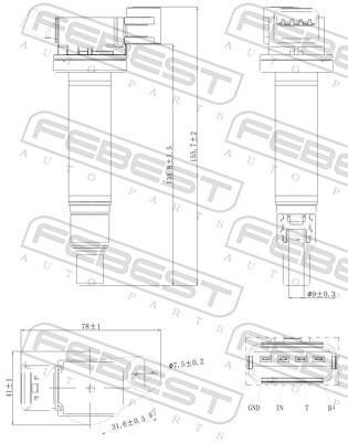 FEBEST 01640-012 - Катушка зажигания