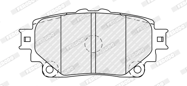 FERODO FDB5353 - Комплект тормозных колодок, дисковый тормоз PREMIER ECO FRICTION