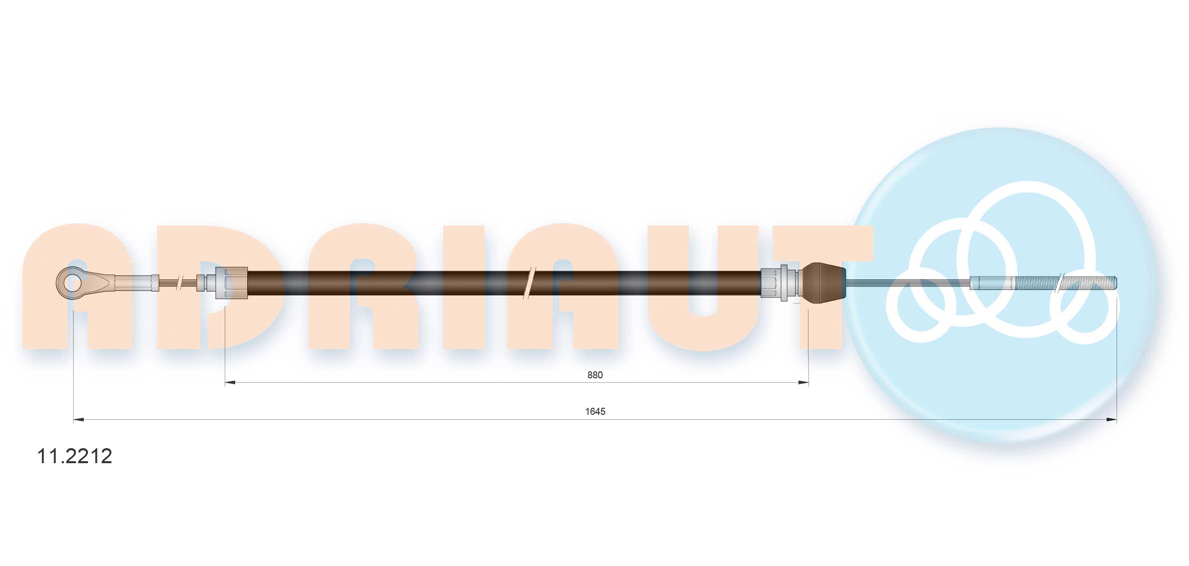 ADRIAUTO 11.2212 - Трос ручника