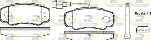 ROADHOUSE 2961.02 - Тормозные колодки 