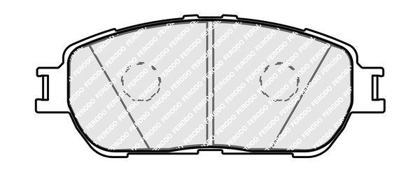 FERODO FDB4126 - Комплект тормозных колодок, дисковый тормоз PREMIER ECO FRICTION
