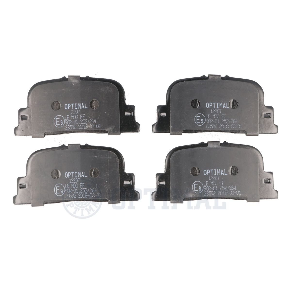 OPTIMAL BP-12207 - Тормозные колодки 