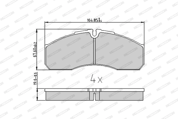 FERODO FVR1390 - Комплект тормозных колодок, дисковый тормоз PREMIER