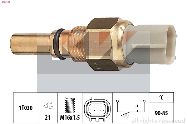 KAWASAKI 550 151 - Датчик включения вентилятора