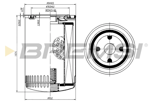 BREMSI FL0285 - Масляный фильтр