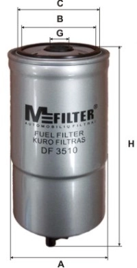 MFILTER DF 3510 - Топливный фильтр
