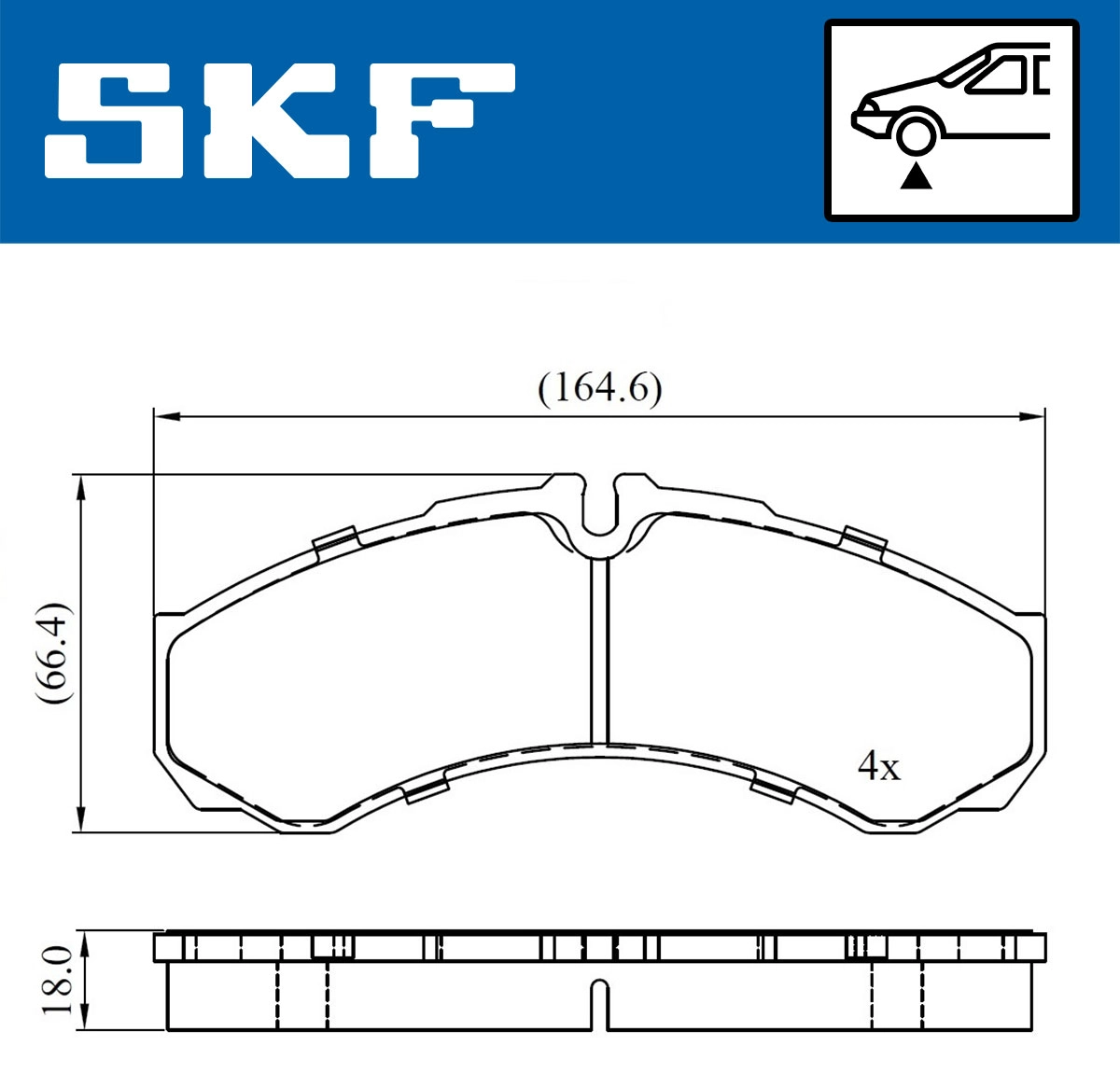 SKF VKBP 80507 - Тормозные колодки 
