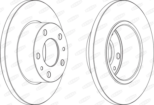 BERAL BCR195A - Тормозные диски