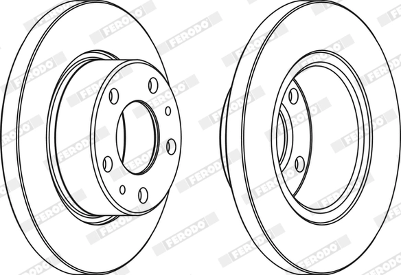 FERODO FCR194A - Тормозной диск PREMIER
