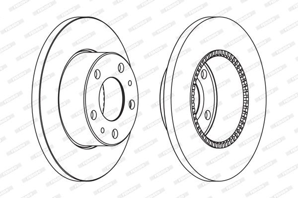 FERODO FCR196A - Тормозной диск PREMIER