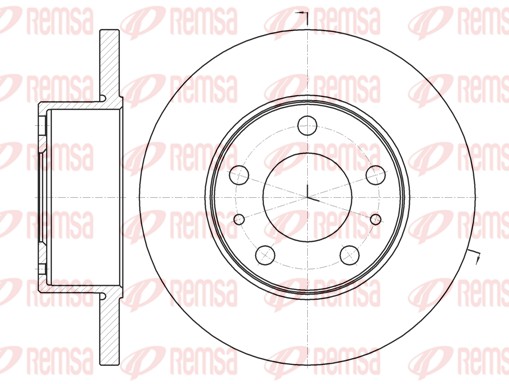 REMSA 61008.00 - Тормозные диски