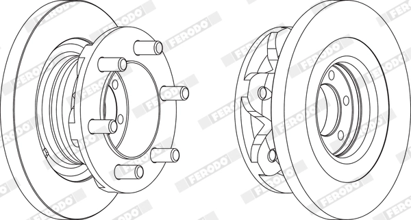 FERODO FCR139A - Тормозной диск PREMIER