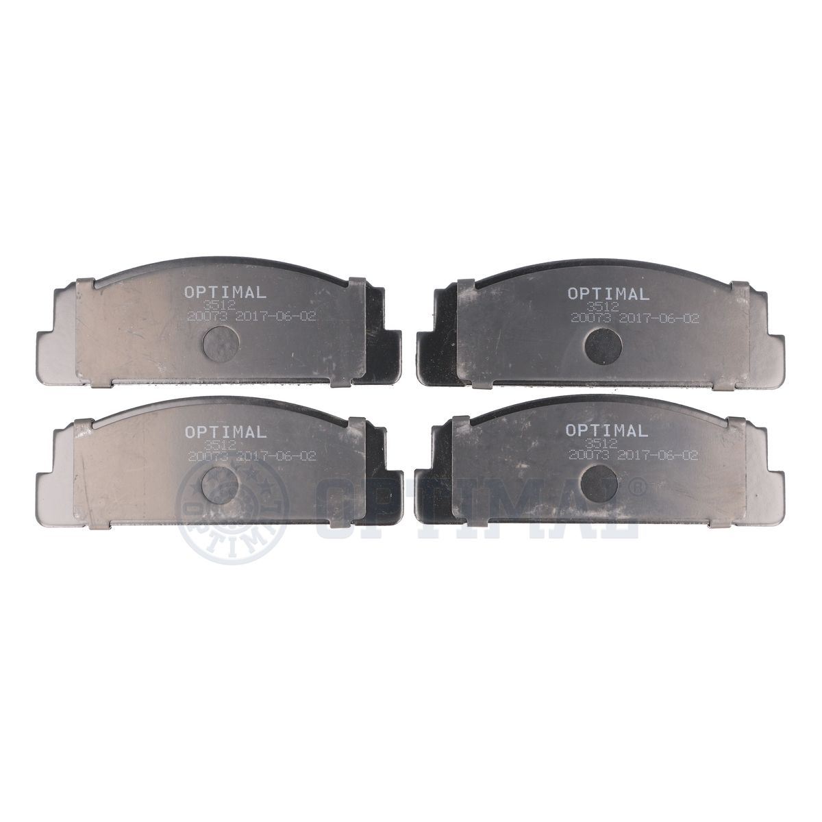OPTIMAL BP-03512 - Тормозные колодки 