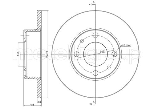 CIFAM 800-014 - Тормозные диски