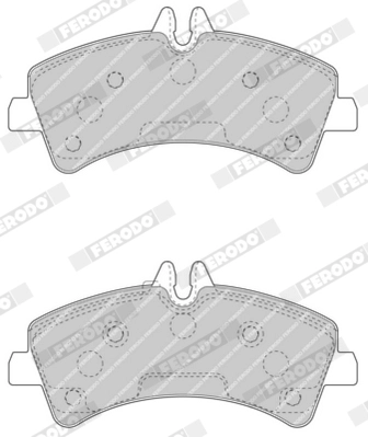 FERODO FVR4429 - Комплект тормозных колодок, дисковый тормоз PREMIER ECO FRICTION