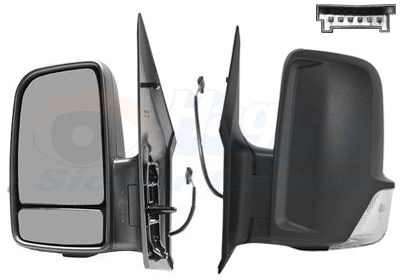 VAN WEZEL 3077827 - Наружное зеркало * HAGUS *