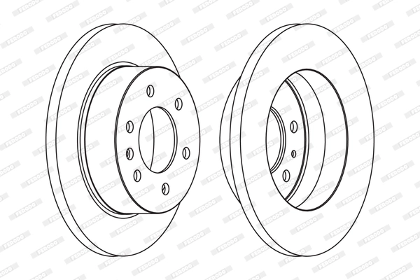 FERODO FCR311A - Тормозной диск PREMIER