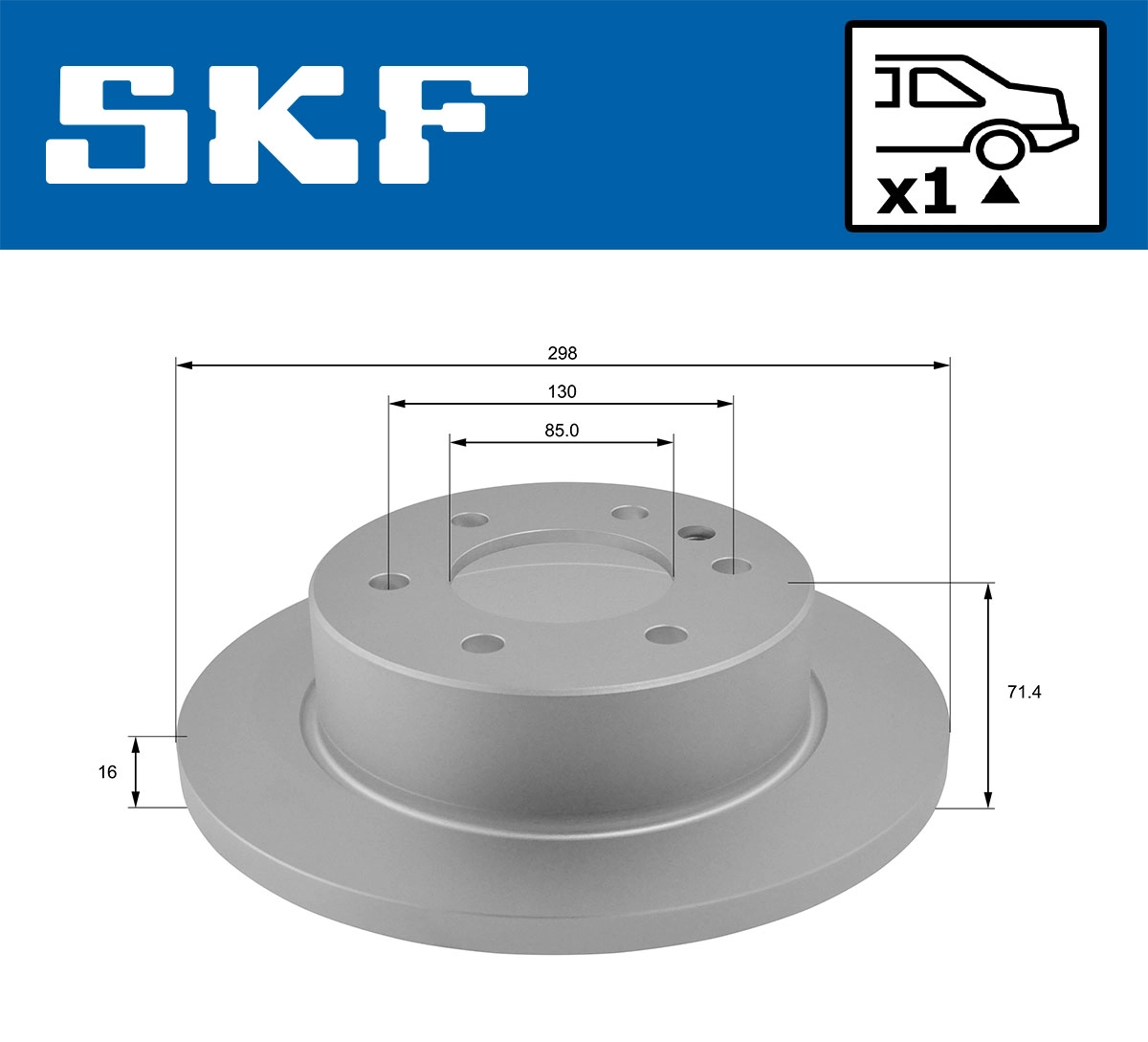 SKF VKBD 90032 S1 - Тормозные диски