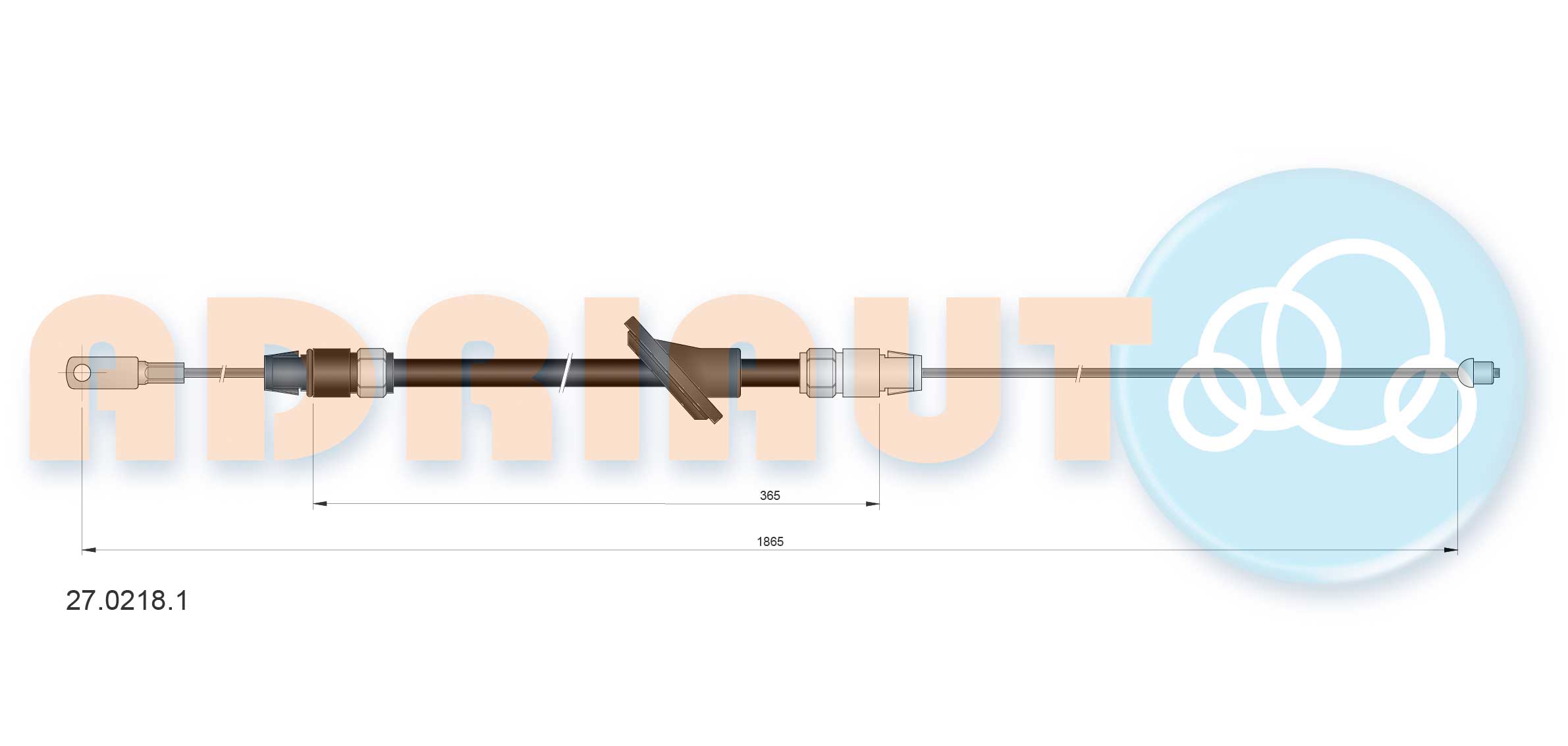 ADRIAUTO 27.0218.1 - Трос ручника