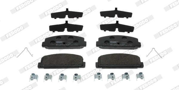 FERODO FDB1721 - Комплект тормозных колодок, дисковый тормоз PREMIER ECO FRICTION