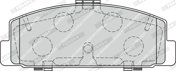 FERODO FDB1721 - Комплект тормозных колодок, дисковый тормоз PREMIER ECO FRICTION
