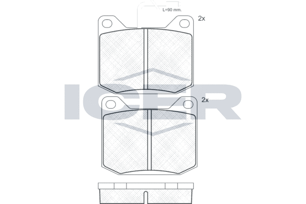 ICER 180120 - Тормозные колодки 