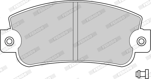 FERODO FDB346 - Комплект тормозных колодок, дисковый тормоз PREMIER ECO FRICTION