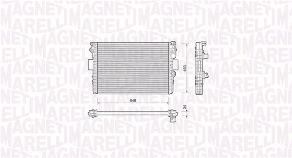 MAGNETI MARELLI 350213169000 - Радиатор охлаждения