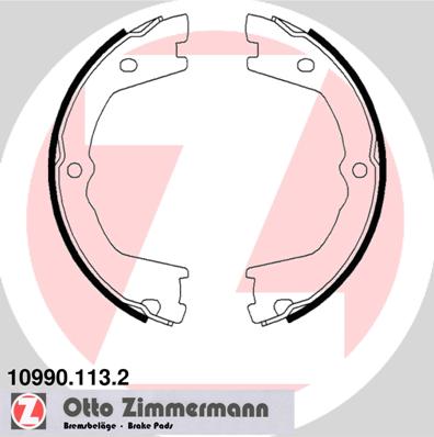 ZIMMERMANN 10990.113.2 - Барабанные колодки