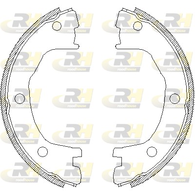 ROADHOUSE 4712.00 - Колодки барабанные ручника