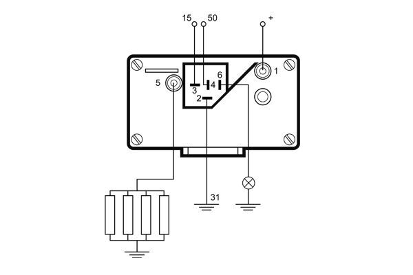 MAHLE MHG 26 - Реле свечей накала