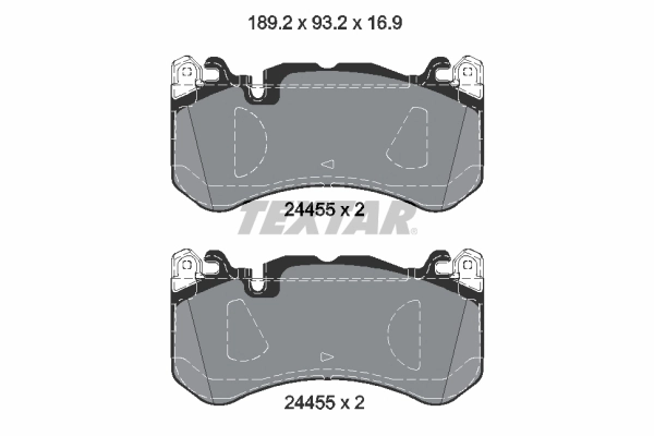 TEXTAR 2445503 - Тормозные колодки 