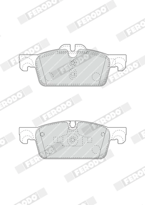 FERODO FDB4405 - Комплект тормозных колодок, дисковый тормоз PREMIER ECO FRICTION