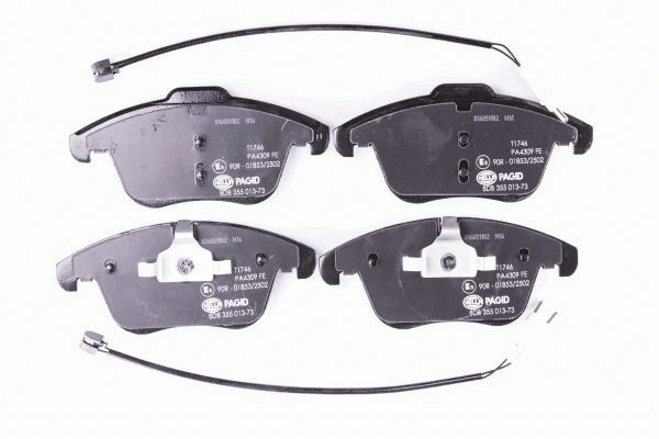 HELLA 8DB 355 013-731 - Тормозные колодки 