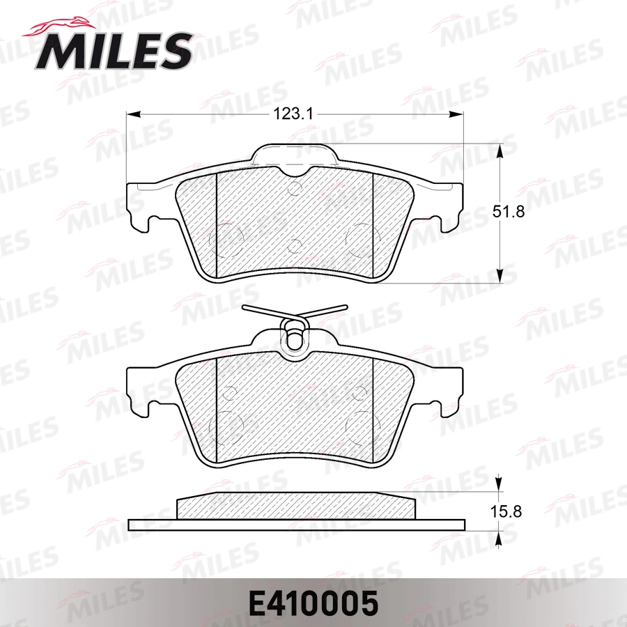 MILES E410005 - Тормозные колодки 